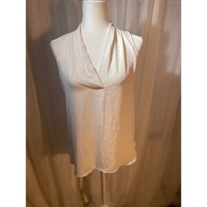 Vince Camuto Size‎ XSmall Sleeveless Blouse V-Neck White